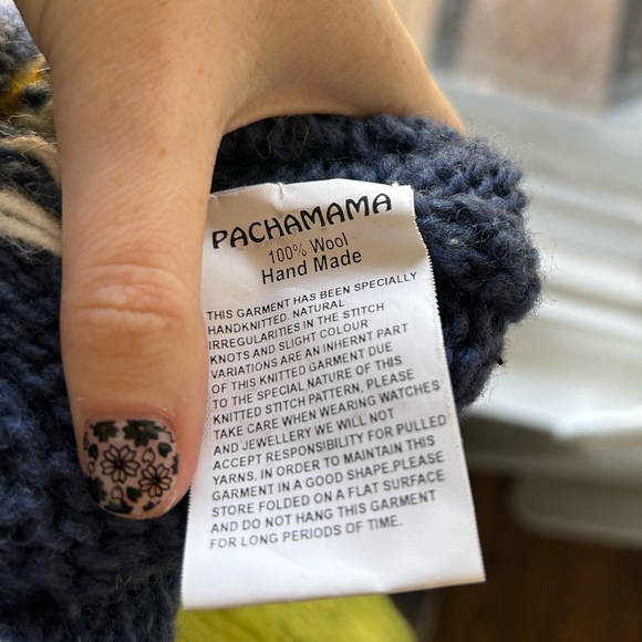 *SOLD* Pachamama Wool Daisy Mockneck Sweater - Picture 4 of 5